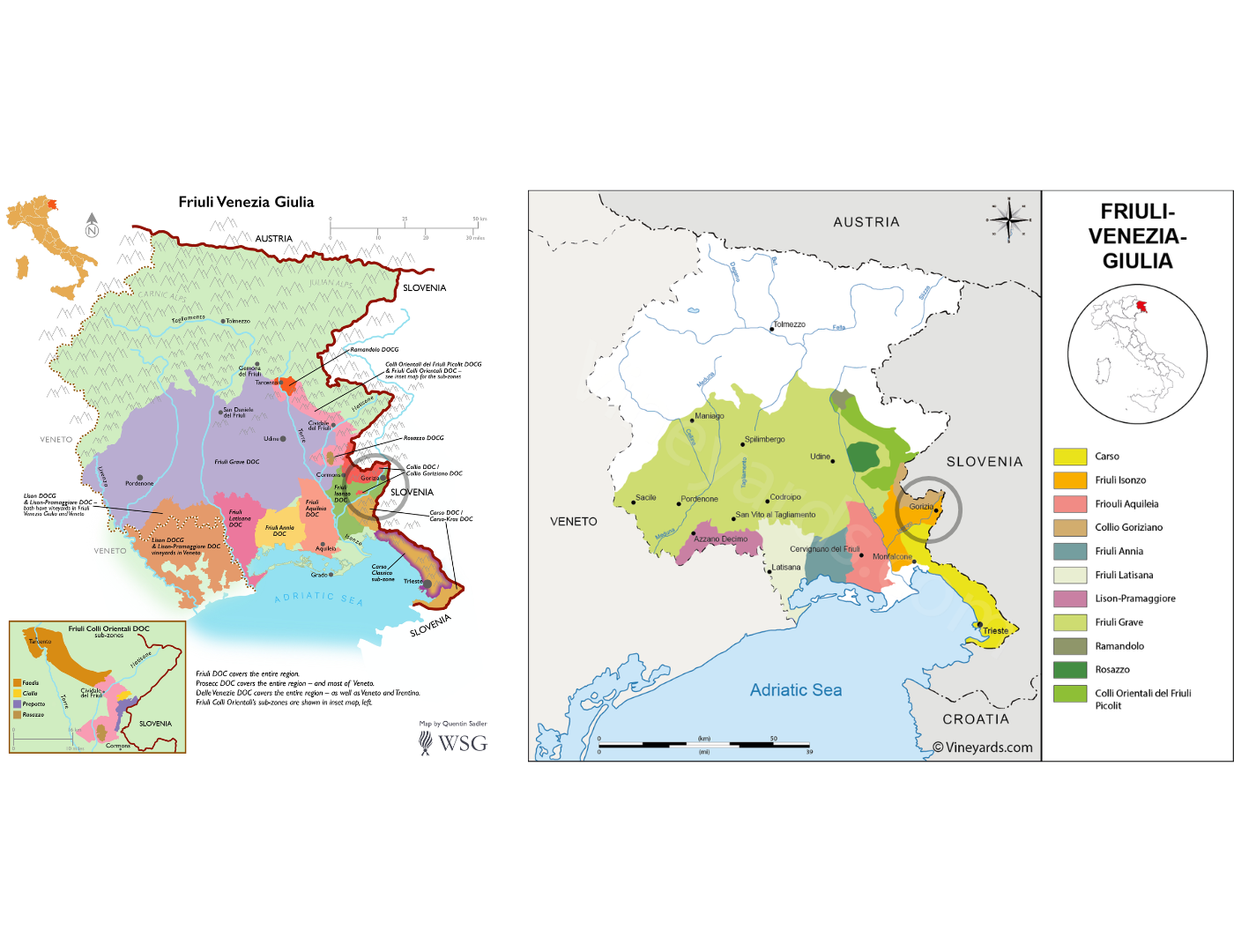 Isonzo · Collio · Friuli Venezia Giulia