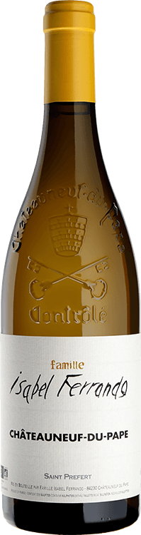 Bottle of Châteauneuf-du-Pape Blanc by Famille Isabel Ferrando